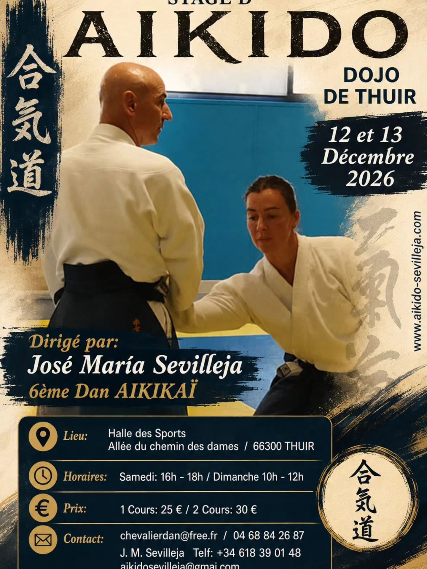 Stage Aikido Gaston Nicolessi Octobre 2025 THUIR