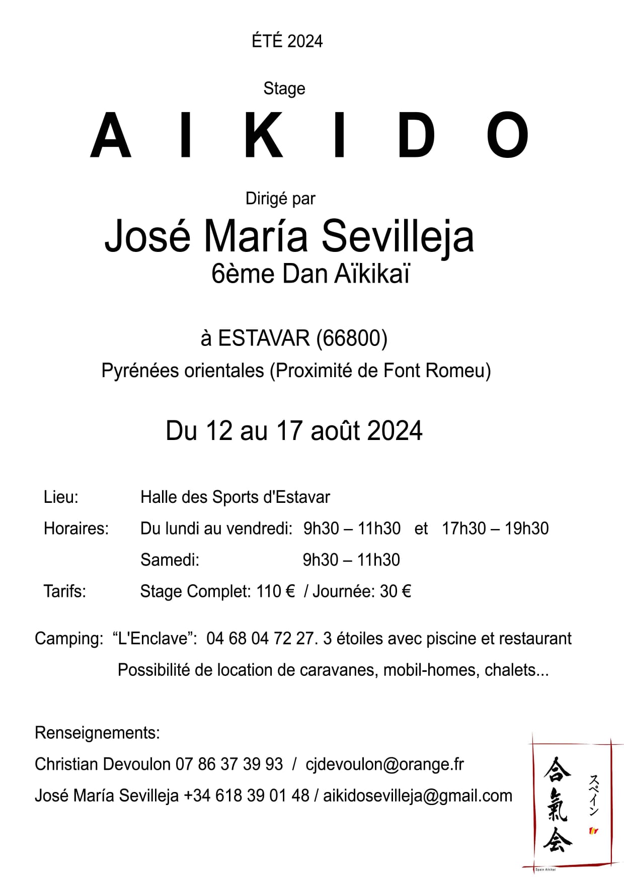 Stage Sevilleja Mai 2024 THUIR